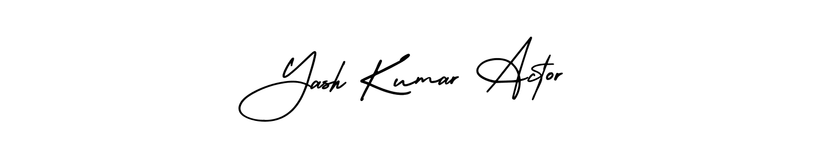 How to make Yash Kumar Actor signature? AmerikaSignatureDemo-Regular is a professional autograph style. Create handwritten signature for Yash Kumar Actor name. Yash Kumar Actor signature style 3 images and pictures png