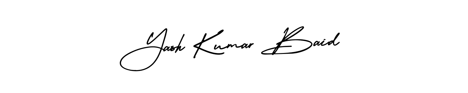 Create a beautiful signature design for name Yash Kumar Baid. With this signature (AmerikaSignatureDemo-Regular) fonts, you can make a handwritten signature for free. Yash Kumar Baid signature style 3 images and pictures png
