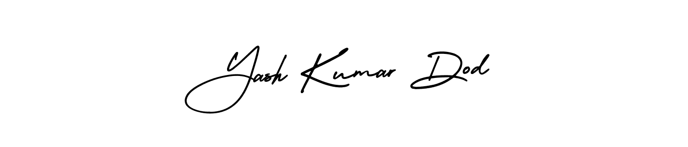 Similarly AmerikaSignatureDemo-Regular is the best handwritten signature design. Signature creator online .You can use it as an online autograph creator for name Yash Kumar Dod. Yash Kumar Dod signature style 3 images and pictures png