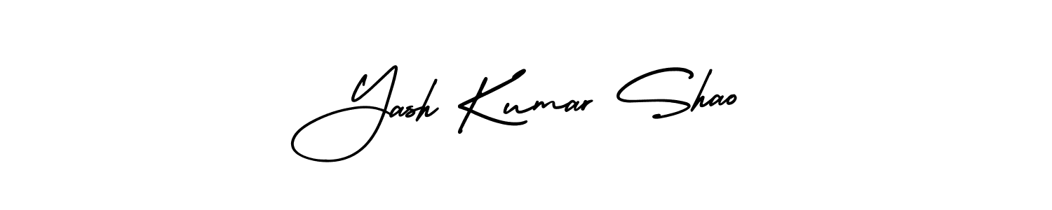 Yash Kumar Shao stylish signature style. Best Handwritten Sign (AmerikaSignatureDemo-Regular) for my name. Handwritten Signature Collection Ideas for my name Yash Kumar Shao. Yash Kumar Shao signature style 3 images and pictures png