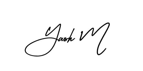 You can use this online signature creator to create a handwritten signature for the name Yash M. This is the best online autograph maker. Yash M signature style 3 images and pictures png