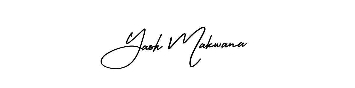 Create a beautiful signature design for name Yash Makwana. With this signature (AmerikaSignatureDemo-Regular) fonts, you can make a handwritten signature for free. Yash Makwana signature style 3 images and pictures png