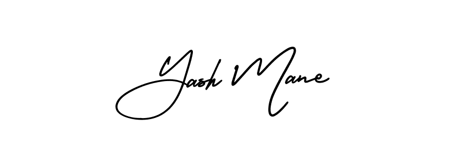 Similarly AmerikaSignatureDemo-Regular is the best handwritten signature design. Signature creator online .You can use it as an online autograph creator for name Yash Mane. Yash Mane signature style 3 images and pictures png