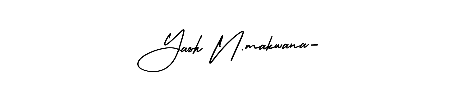 Also we have Yash N.makwana- name is the best signature style. Create professional handwritten signature collection using AmerikaSignatureDemo-Regular autograph style. Yash N.makwana- signature style 3 images and pictures png