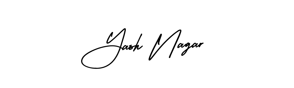 if you are searching for the best signature style for your name Yash Nagar. so please give up your signature search. here we have designed multiple signature styles  using AmerikaSignatureDemo-Regular. Yash Nagar signature style 3 images and pictures png