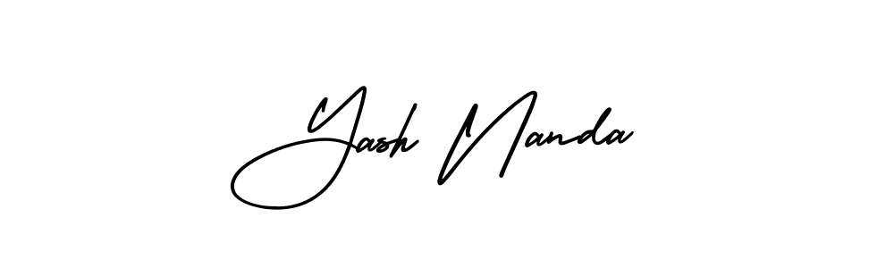 It looks lik you need a new signature style for name Yash Nanda. Design unique handwritten (AmerikaSignatureDemo-Regular) signature with our free signature maker in just a few clicks. Yash Nanda signature style 3 images and pictures png