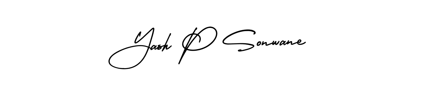 Make a beautiful signature design for name Yash P Sonwane. Use this online signature maker to create a handwritten signature for free. Yash P Sonwane signature style 3 images and pictures png