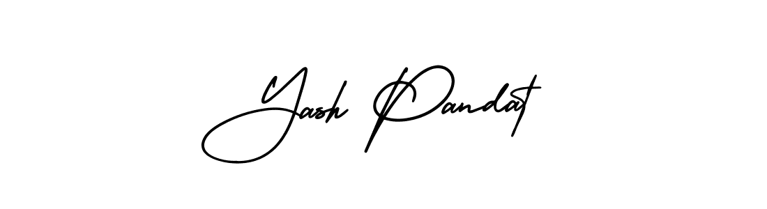 AmerikaSignatureDemo-Regular is a professional signature style that is perfect for those who want to add a touch of class to their signature. It is also a great choice for those who want to make their signature more unique. Get Yash Pandat name to fancy signature for free. Yash Pandat signature style 3 images and pictures png