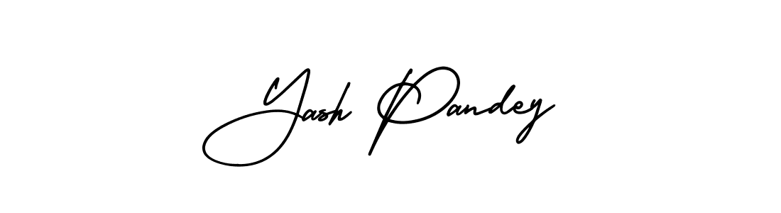 How to make Yash Pandey name signature. Use AmerikaSignatureDemo-Regular style for creating short signs online. This is the latest handwritten sign. Yash Pandey signature style 3 images and pictures png