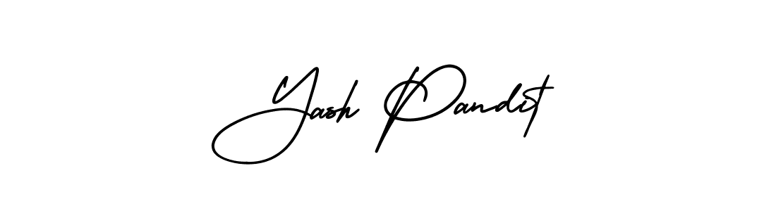 This is the best signature style for the Yash Pandit name. Also you like these signature font (AmerikaSignatureDemo-Regular). Mix name signature. Yash Pandit signature style 3 images and pictures png
