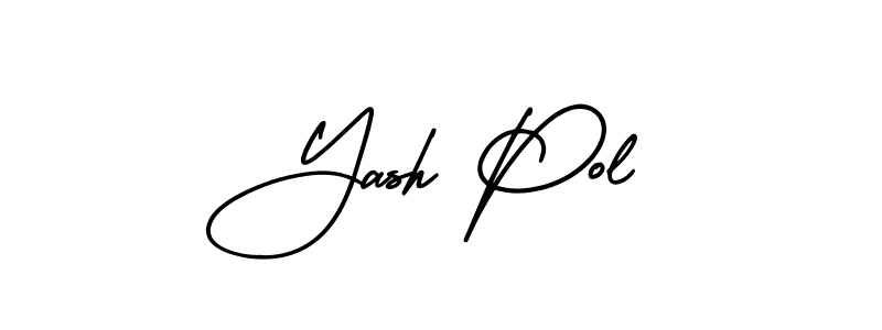 Use a signature maker to create a handwritten signature online. With this signature software, you can design (AmerikaSignatureDemo-Regular) your own signature for name Yash Pol. Yash Pol signature style 3 images and pictures png