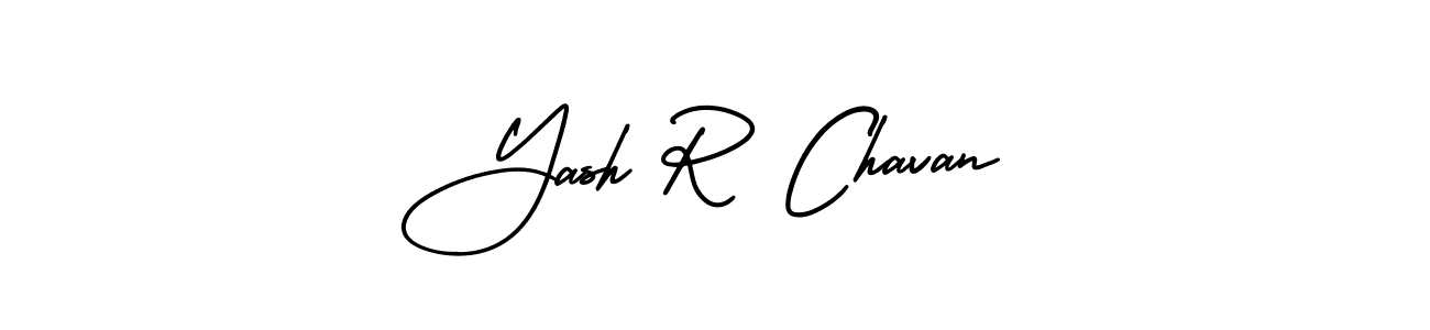 It looks lik you need a new signature style for name Yash R Chavan. Design unique handwritten (AmerikaSignatureDemo-Regular) signature with our free signature maker in just a few clicks. Yash R Chavan signature style 3 images and pictures png