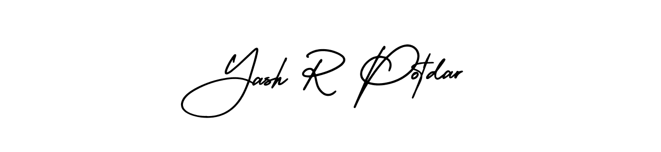 Create a beautiful signature design for name Yash R Potdar. With this signature (AmerikaSignatureDemo-Regular) fonts, you can make a handwritten signature for free. Yash R Potdar signature style 3 images and pictures png