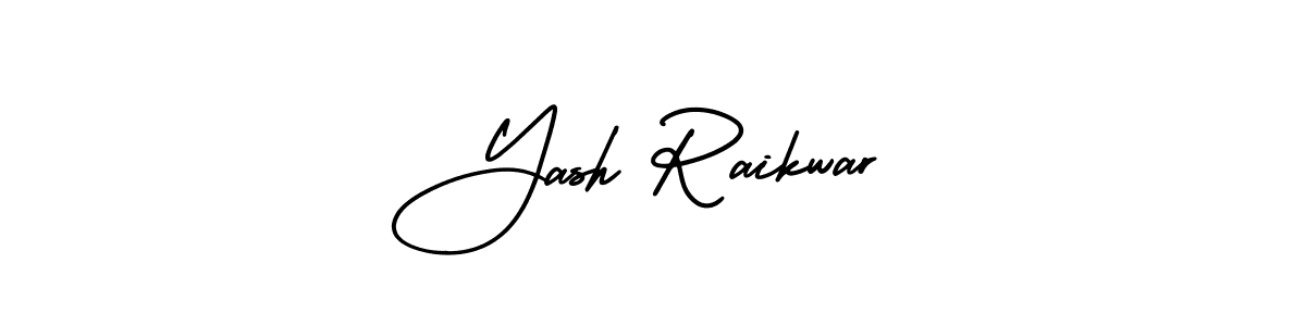 How to make Yash Raikwar name signature. Use AmerikaSignatureDemo-Regular style for creating short signs online. This is the latest handwritten sign. Yash Raikwar signature style 3 images and pictures png