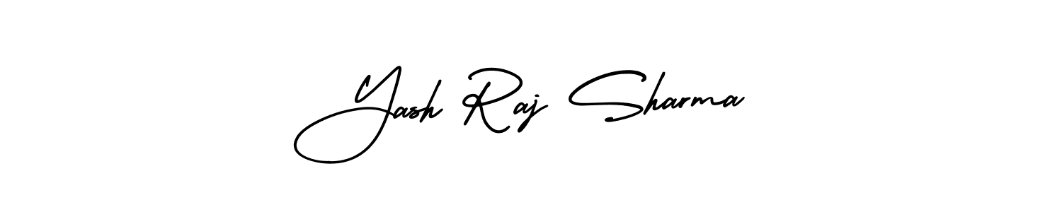 The best way (AmerikaSignatureDemo-Regular) to make a short signature is to pick only two or three words in your name. The name Yash Raj Sharma include a total of six letters. For converting this name. Yash Raj Sharma signature style 3 images and pictures png