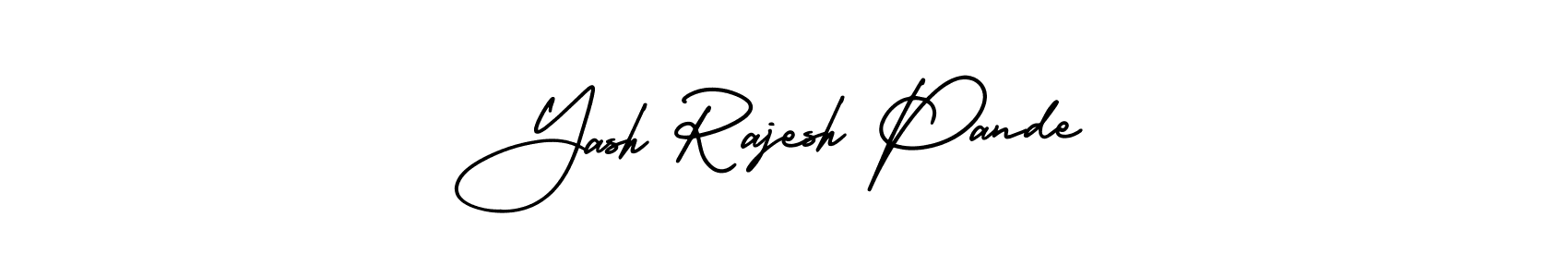 It looks lik you need a new signature style for name Yash Rajesh Pande. Design unique handwritten (AmerikaSignatureDemo-Regular) signature with our free signature maker in just a few clicks. Yash Rajesh Pande signature style 3 images and pictures png