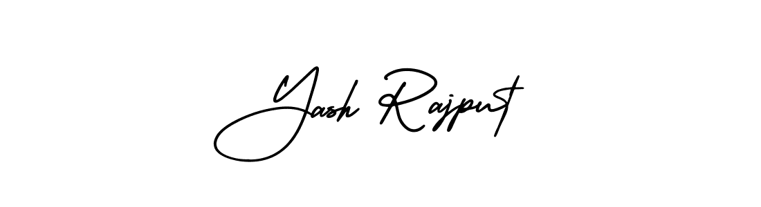 The best way (AmerikaSignatureDemo-Regular) to make a short signature is to pick only two or three words in your name. The name Yash Rajput include a total of six letters. For converting this name. Yash Rajput signature style 3 images and pictures png