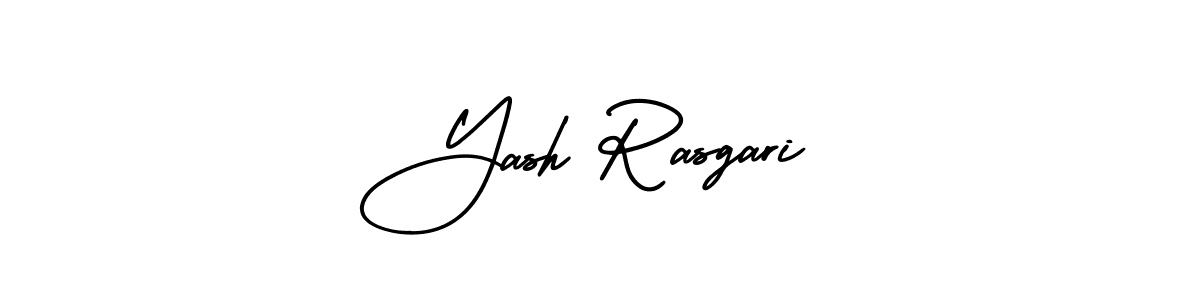 Use a signature maker to create a handwritten signature online. With this signature software, you can design (AmerikaSignatureDemo-Regular) your own signature for name Yash Rasgari. Yash Rasgari signature style 3 images and pictures png