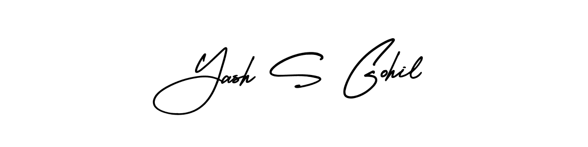 Best and Professional Signature Style for Yash S Gohil. AmerikaSignatureDemo-Regular Best Signature Style Collection. Yash S Gohil signature style 3 images and pictures png