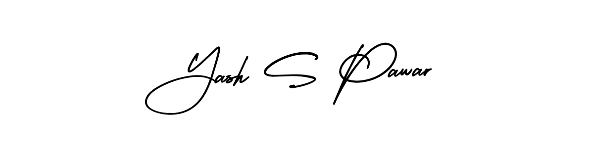 Use a signature maker to create a handwritten signature online. With this signature software, you can design (AmerikaSignatureDemo-Regular) your own signature for name Yash S Pawar. Yash S Pawar signature style 3 images and pictures png