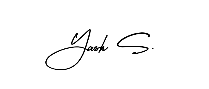 Also You can easily find your signature by using the search form. We will create Yash S. name handwritten signature images for you free of cost using AmerikaSignatureDemo-Regular sign style. Yash S. signature style 3 images and pictures png