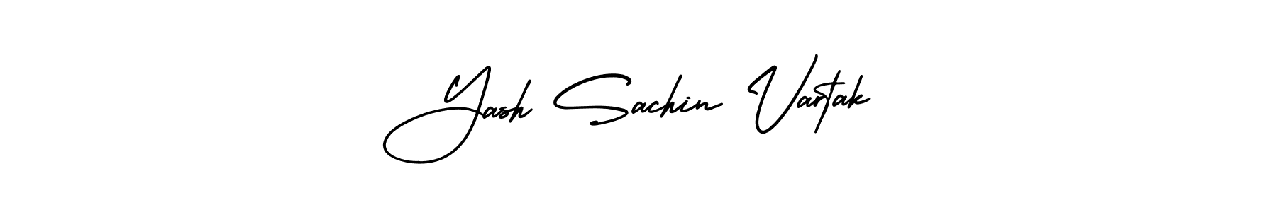 How to make Yash Sachin Vartak signature? AmerikaSignatureDemo-Regular is a professional autograph style. Create handwritten signature for Yash Sachin Vartak name. Yash Sachin Vartak signature style 3 images and pictures png