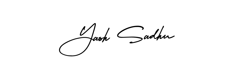 How to make Yash Sadhu name signature. Use AmerikaSignatureDemo-Regular style for creating short signs online. This is the latest handwritten sign. Yash Sadhu signature style 3 images and pictures png
