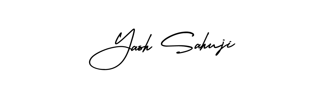 Create a beautiful signature design for name Yash Sahuji. With this signature (AmerikaSignatureDemo-Regular) fonts, you can make a handwritten signature for free. Yash Sahuji signature style 3 images and pictures png