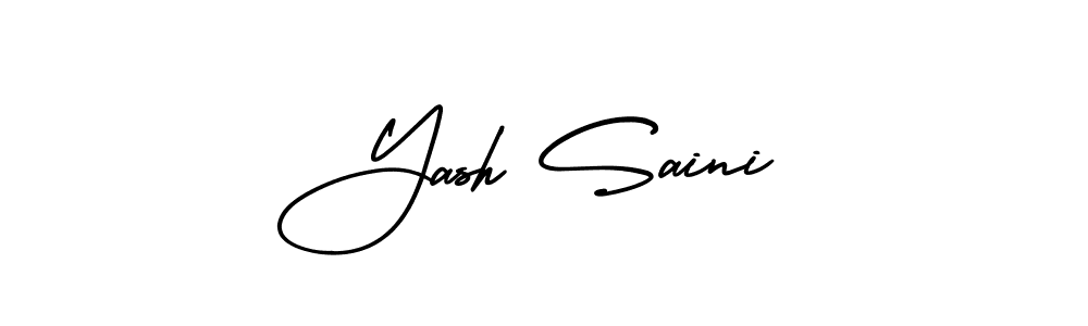 Make a beautiful signature design for name Yash Saini. Use this online signature maker to create a handwritten signature for free. Yash Saini signature style 3 images and pictures png