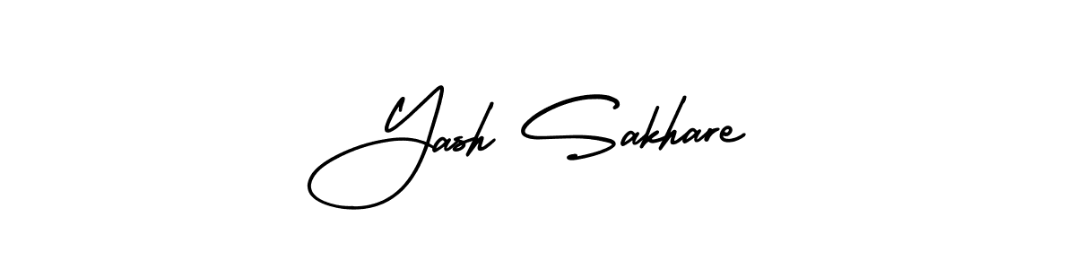 How to Draw Yash Sakhare signature style? AmerikaSignatureDemo-Regular is a latest design signature styles for name Yash Sakhare. Yash Sakhare signature style 3 images and pictures png