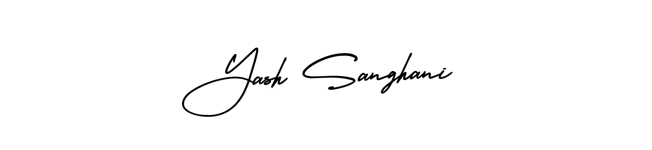 It looks lik you need a new signature style for name Yash Sanghani. Design unique handwritten (AmerikaSignatureDemo-Regular) signature with our free signature maker in just a few clicks. Yash Sanghani signature style 3 images and pictures png