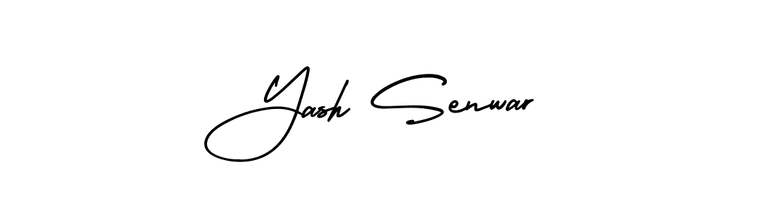 Make a beautiful signature design for name Yash Senwar. With this signature (AmerikaSignatureDemo-Regular) style, you can create a handwritten signature for free. Yash Senwar signature style 3 images and pictures png