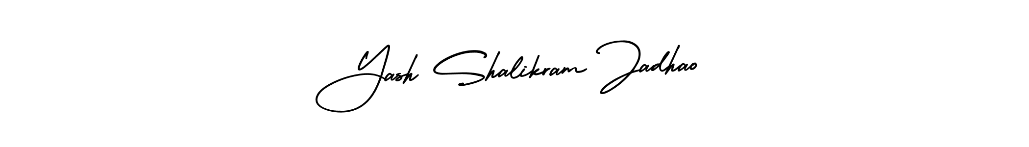 Also You can easily find your signature by using the search form. We will create Yash Shalikram Jadhao name handwritten signature images for you free of cost using AmerikaSignatureDemo-Regular sign style. Yash Shalikram Jadhao signature style 3 images and pictures png