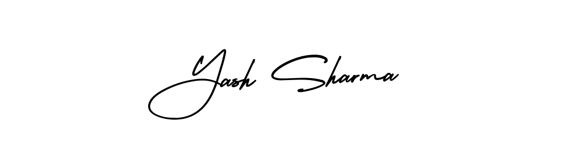 The best way (AmerikaSignatureDemo-Regular) to make a short signature is to pick only two or three words in your name. The name Yash Sharma include a total of six letters. For converting this name. Yash Sharma signature style 3 images and pictures png