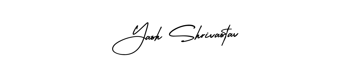 AmerikaSignatureDemo-Regular is a professional signature style that is perfect for those who want to add a touch of class to their signature. It is also a great choice for those who want to make their signature more unique. Get Yash Shrivastav name to fancy signature for free. Yash Shrivastav signature style 3 images and pictures png