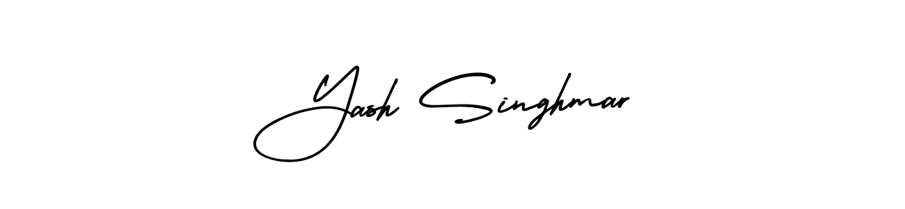 How to make Yash Singhmar name signature. Use AmerikaSignatureDemo-Regular style for creating short signs online. This is the latest handwritten sign. Yash Singhmar signature style 3 images and pictures png