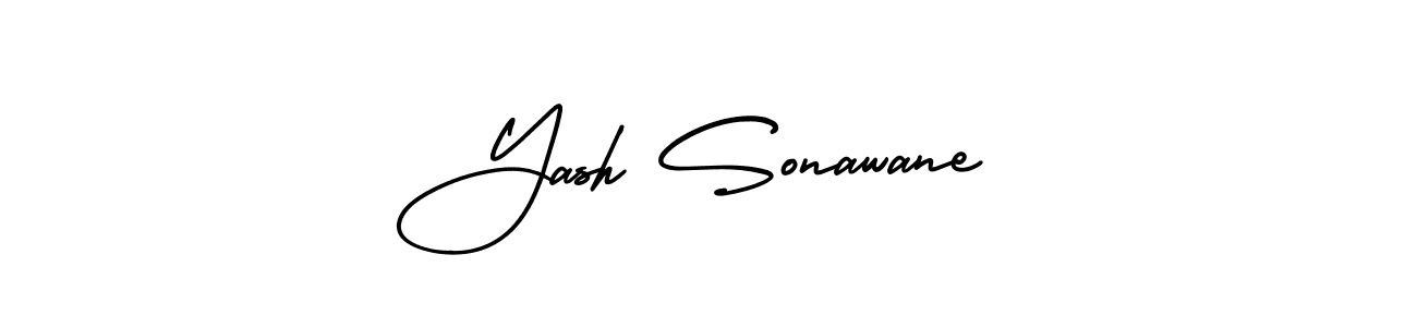 Similarly AmerikaSignatureDemo-Regular is the best handwritten signature design. Signature creator online .You can use it as an online autograph creator for name Yash Sonawane. Yash Sonawane signature style 3 images and pictures png