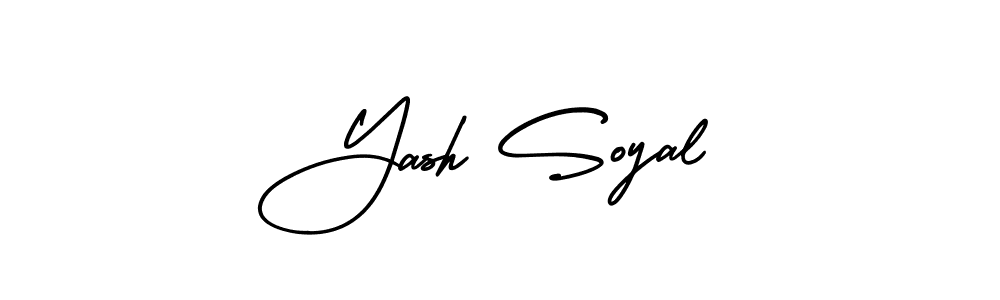 Yash Soyal stylish signature style. Best Handwritten Sign (AmerikaSignatureDemo-Regular) for my name. Handwritten Signature Collection Ideas for my name Yash Soyal. Yash Soyal signature style 3 images and pictures png