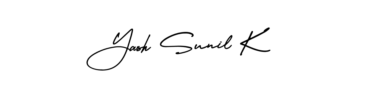 Make a beautiful signature design for name Yash Sunil K. Use this online signature maker to create a handwritten signature for free. Yash Sunil K signature style 3 images and pictures png