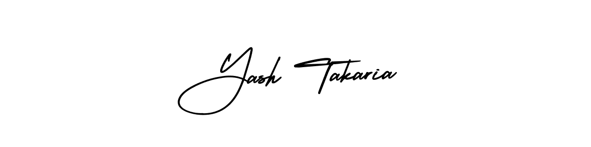 This is the best signature style for the Yash Takaria name. Also you like these signature font (AmerikaSignatureDemo-Regular). Mix name signature. Yash Takaria signature style 3 images and pictures png