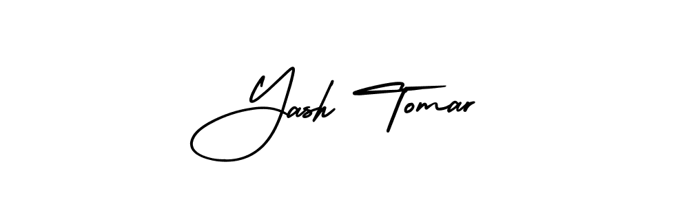 if you are searching for the best signature style for your name Yash Tomar. so please give up your signature search. here we have designed multiple signature styles  using AmerikaSignatureDemo-Regular. Yash Tomar signature style 3 images and pictures png