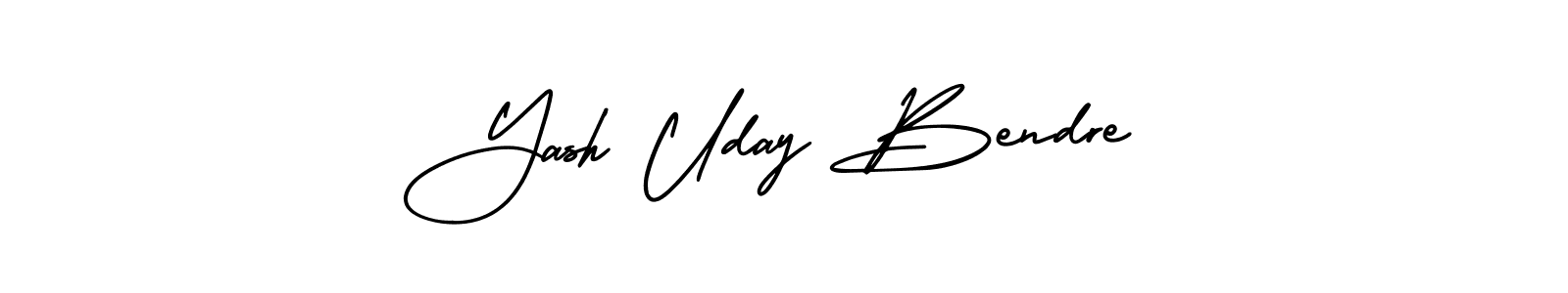 Create a beautiful signature design for name Yash Uday Bendre. With this signature (AmerikaSignatureDemo-Regular) fonts, you can make a handwritten signature for free. Yash Uday Bendre signature style 3 images and pictures png