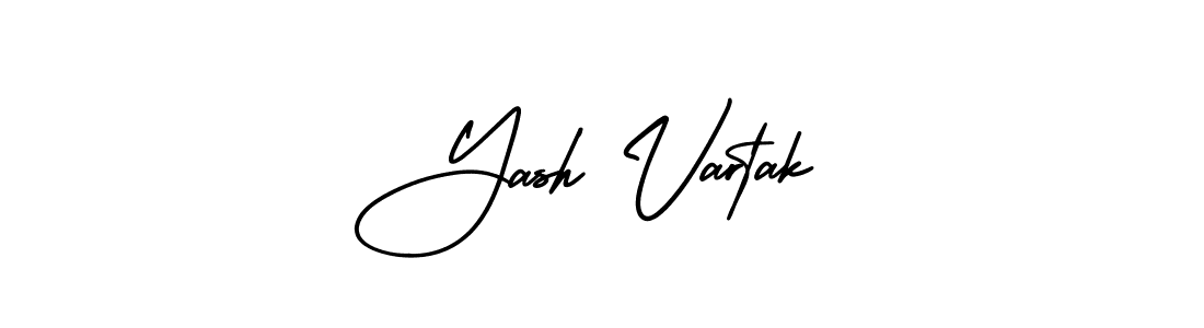 Design your own signature with our free online signature maker. With this signature software, you can create a handwritten (AmerikaSignatureDemo-Regular) signature for name Yash Vartak. Yash Vartak signature style 3 images and pictures png