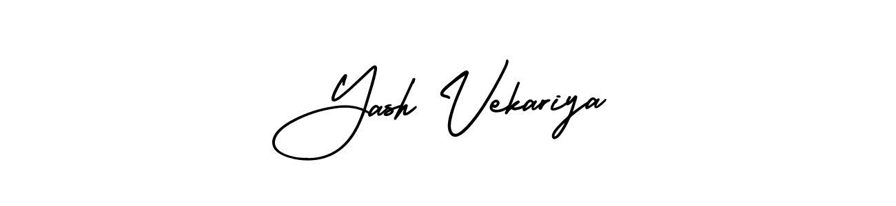 You can use this online signature creator to create a handwritten signature for the name Yash Vekariya. This is the best online autograph maker. Yash Vekariya signature style 3 images and pictures png