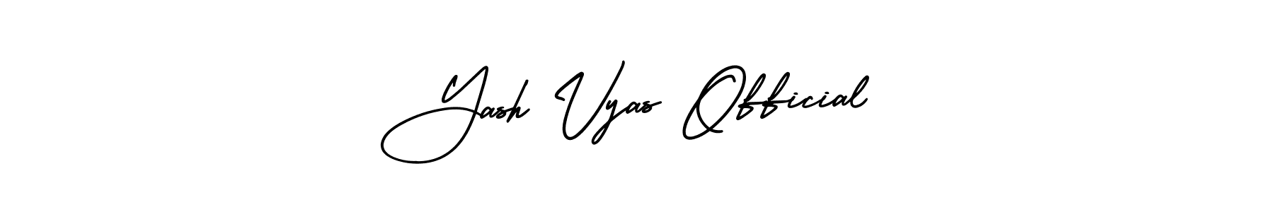 Make a beautiful signature design for name Yash Vyas Official. With this signature (AmerikaSignatureDemo-Regular) style, you can create a handwritten signature for free. Yash Vyas Official signature style 3 images and pictures png