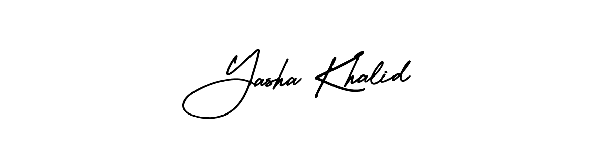 Also You can easily find your signature by using the search form. We will create Yasha Khalid name handwritten signature images for you free of cost using AmerikaSignatureDemo-Regular sign style. Yasha Khalid signature style 3 images and pictures png