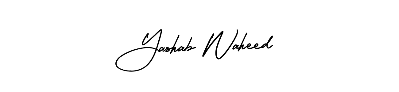 You can use this online signature creator to create a handwritten signature for the name Yashab Waheed. This is the best online autograph maker. Yashab Waheed signature style 3 images and pictures png