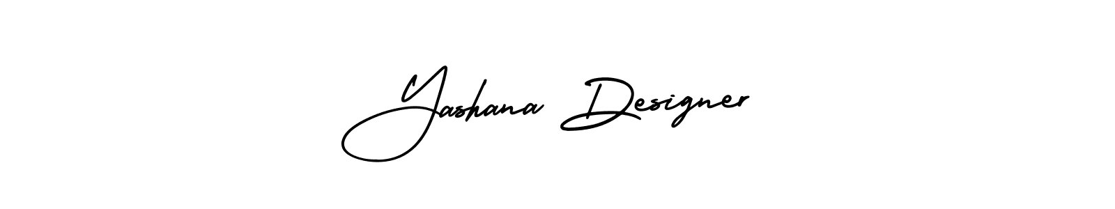 The best way (AmerikaSignatureDemo-Regular) to make a short signature is to pick only two or three words in your name. The name Yashana Designer include a total of six letters. For converting this name. Yashana Designer signature style 3 images and pictures png