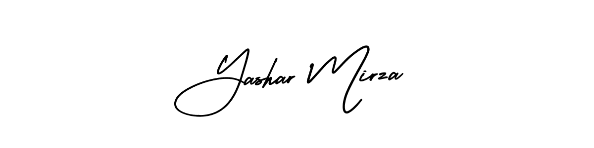 It looks lik you need a new signature style for name Yashar Mirza. Design unique handwritten (AmerikaSignatureDemo-Regular) signature with our free signature maker in just a few clicks. Yashar Mirza signature style 3 images and pictures png