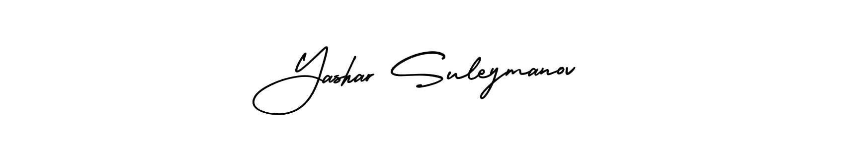 The best way (AmerikaSignatureDemo-Regular) to make a short signature is to pick only two or three words in your name. The name Yashar Suleymanov include a total of six letters. For converting this name. Yashar Suleymanov signature style 3 images and pictures png